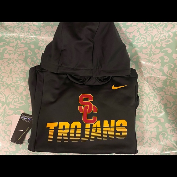 Nike dri fit men’s usc Trojans on field hoodie